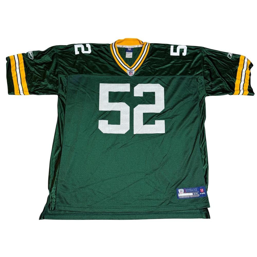 Reebok Clay Matthews Green Bay Packers Jersey Mens 3XL Green NFL On field 52